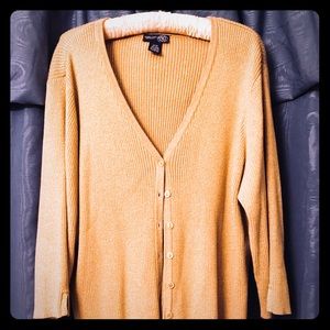 Venezia glitter gold cardigan